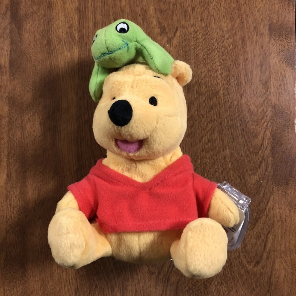 Fisher Price Star Bean Plush Beanie Disney’s Winnie The Pooh Froggy Friend 6.5”